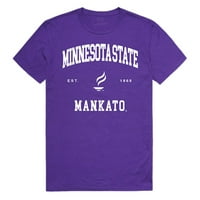 Минесота Държавен университет Манкато Маверикс печат тениска тениска лилав среден