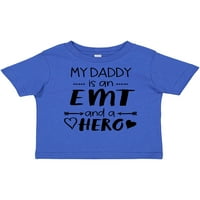 Inktastic My Daddy е EMT и тениска за момиче за подарък за герой или момиче