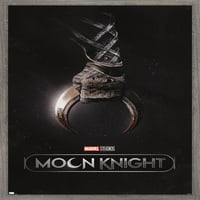 Marvel Moon Knight - Тийзър Плакат за стена на един лист, 22.375 34 FRAMED