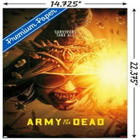 Netfli Armi of the Dead - Crowhead Wall Poster, 14.725 22.375