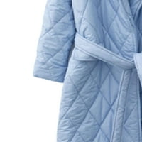 Binmer палто за женски якета сгъстени плюс размер памучно палто ромбич v-образен колан топло свободно палто