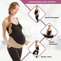 GABRIALLA СРЕДНА ПОДДРЪЖКА Бременна лента за корем за жени, гърба и коремната скоба, MS-m
