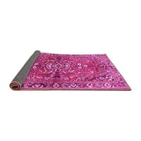Ahgly Company Indoor Square Persian Pink Traditional Area Rugs, 3 'квадрат