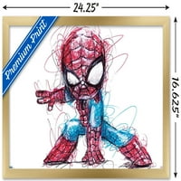 Marvel Comics - Spider -Man - Sketch Wall Poster, 14.725 22.375