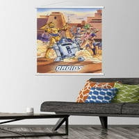 Междузвездни войни: Дроиди - Плакат на стена за неизправност с дървена магнитна рамка, 22.375 34
