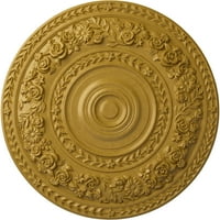 7 8 од 3 8 п розов таван медальон, ръчно рисуван с преливащи се цветове злато