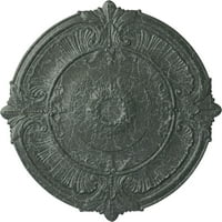 1 2 од 1 2таванен Медальон от ПТ Атика, ръчно рисуван скреж