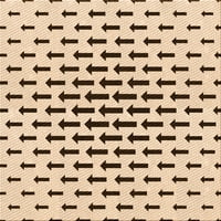 Ahgly Company вътрешен правоъгълник с шарени светлокафяви килими, 2 '4'