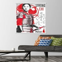 Disney Mulan - силен плакат за стена с дървена магнитна рамка, 22.375 34