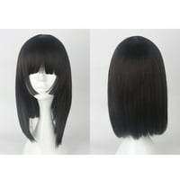 Уникални перуки за човешка коса за жени дама 16 тъмнокафяви перуки с перука капачка