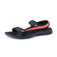 Gomelly Men's Slide Sandal Low Top Flat Sandals Open Toe Beach Shoes Неплъзнете лято на закрито и на открито червено 6.5