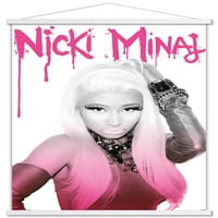 Плакат за стена на Nicki Minaj с дървена магнитна рамка, 22.375 34
