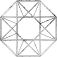 16 од 1 4 ид 1 2 П Гардиън архитектурен клас ПВЦ Пиърсинг таван медальон, античен пютър