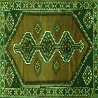 Ahgly Company Indoor Round Персийски зелени традиционни килими, 7 'кръг