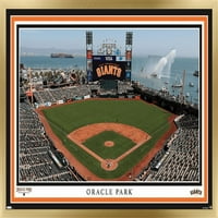 San Francisco Giants - Poster на Oracle Park Wall, 14.725 22.375 рамки