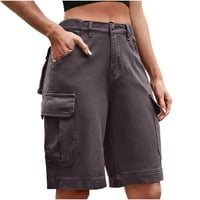asdoklhq летни есенни къси панталони за жени разрешение $ 5, дамски плюс размер женски небрежни прави цилиндри