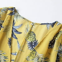 Strungten Women's Floral Print Sheer Chiffon Loose Kimono Cardigan Capes Sun Protection Макси рокли за жени