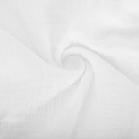Dianli Casual Short Lapel Lapel Told Tops за мъжки плюс размер бутон надолу блуза ежедневна тениска бяла xl