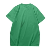 Мъжки тениски ежедневно тениска Великденски принт Небрежен свободен къс ръкав Топ улични дрехи Green L, XL, XXL, XXXL