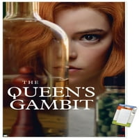 Netfli the Queen's Gambit - View Wall Poster с дървена магнитна рамка, 22.375 34