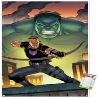 Marvel Comics - Hawkeye и Hulk - Обвиняемият # Wall Poster, 14.725 22.375