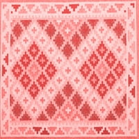 Ahgly Company Indoor Square Southwestern Red Country Reave Rugs, 7 'квадрат