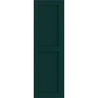 Екена Милуърк 15 в 43 х вярно Фит ПВЦ две равни плоски панелни щори, термично зелени