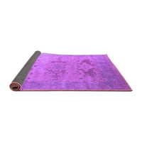 Ahgly Company вътрешен правоъгълник ориенталски лилави килими за индустриална зона, 7 '10'