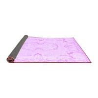 Ahgly Company Indoor Rectangle Персийски лилави традиционни килими, 4 '6'
