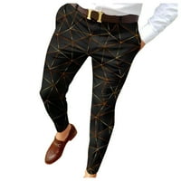 Smihono се занимава с мъжки панталони с дълъг панталон с еластична талия градиент цвят удобен салон Небрежни меки джобове спокойна