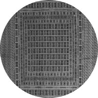 Ahgly Company Indoor Round Персийски сиви традиционни килими, 5 'кръг