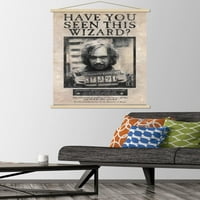 Светът на Wizarding: Хари Потър - Сириус Блек иска плакат за стена на плаката с дървена магнитна рамка, 22.375 34