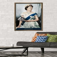Кралица Елизабет II - Плакат на кралицата на стената, 22.375 34 рамки