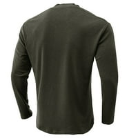 Мъжки рамене на дълги ръкави мускулни върхове ежедневни тениски блуза пуловер тениска