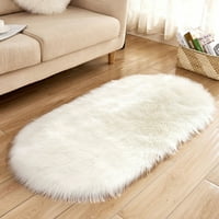 Одеяло мек килим стол покритие изкуствена овча кожа вълна топла космат килим седалка рогоз килим + сиво