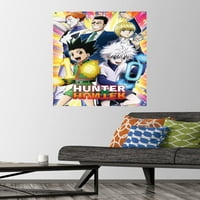 Hunter Hunter - 10 -годишнина с стена плакат с pushpins, 22.375 34