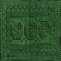Ahgly Company Indoor Square Southwestern Emerald Green Country Counts Rugs, 7 'квадрат