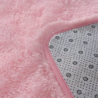 Супер мек рошав килим Спалня килими крака розово модерно вътрешна плюшена площ килими за дневна общежитие домашен офис