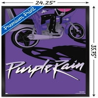 100 -годишнина на Warner: Изкуство на 100 -та - Purple Rain Wall Poster, 22.375 34 в рамка
