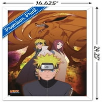 Naruto Shippuden - девет опашки Групов стенен плакат, 14.725 22.375 в рамка
