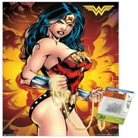 Комикси - Wonder Woman - Жизнен плакат за стена с бутални щифтове, 14.725 22.375