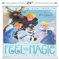Disney Frozen: Замразеното приключение на Olaf - Плакат за стена на Elsa с магнитна рамка, 22.375 34
