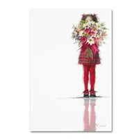 Картина 'момиче с цветя' от Студио Макнийл