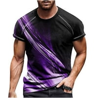 Мъжки атлетически спортни ризи ежедневно лято 3d цифров печат фитнес къси панталони ръкави тениски блузи клирънс