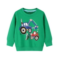 Borniu Baby Boy дрехи, дрехи за малко дете, деца деца момчета за печат на тениска за тениска небрежна пуловер Суичър Детски дрехи