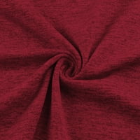 Дамски върхове дамски мода лято v шия пискюл цип твърд цвят къс ръкав пуловер тениски върхове червени xxxxl