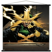 Marvel Comics - Electro - Новият плакат на Avengers # Wall с дървена магнитна рамка, 22.375 34