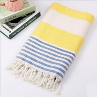 AMLBB памучен абсорбиращ голям размер кърпа за баня европейски и американски плетен райета на перилен турски пясък върху клирънс